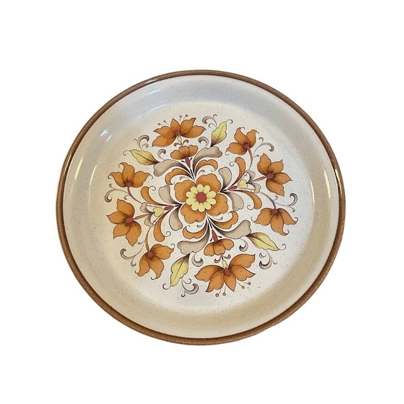 Nitto Heather Stone Other - Nitto Heather Stone Honey Flower 9610 Japan Serving Plate Mid Century Floral